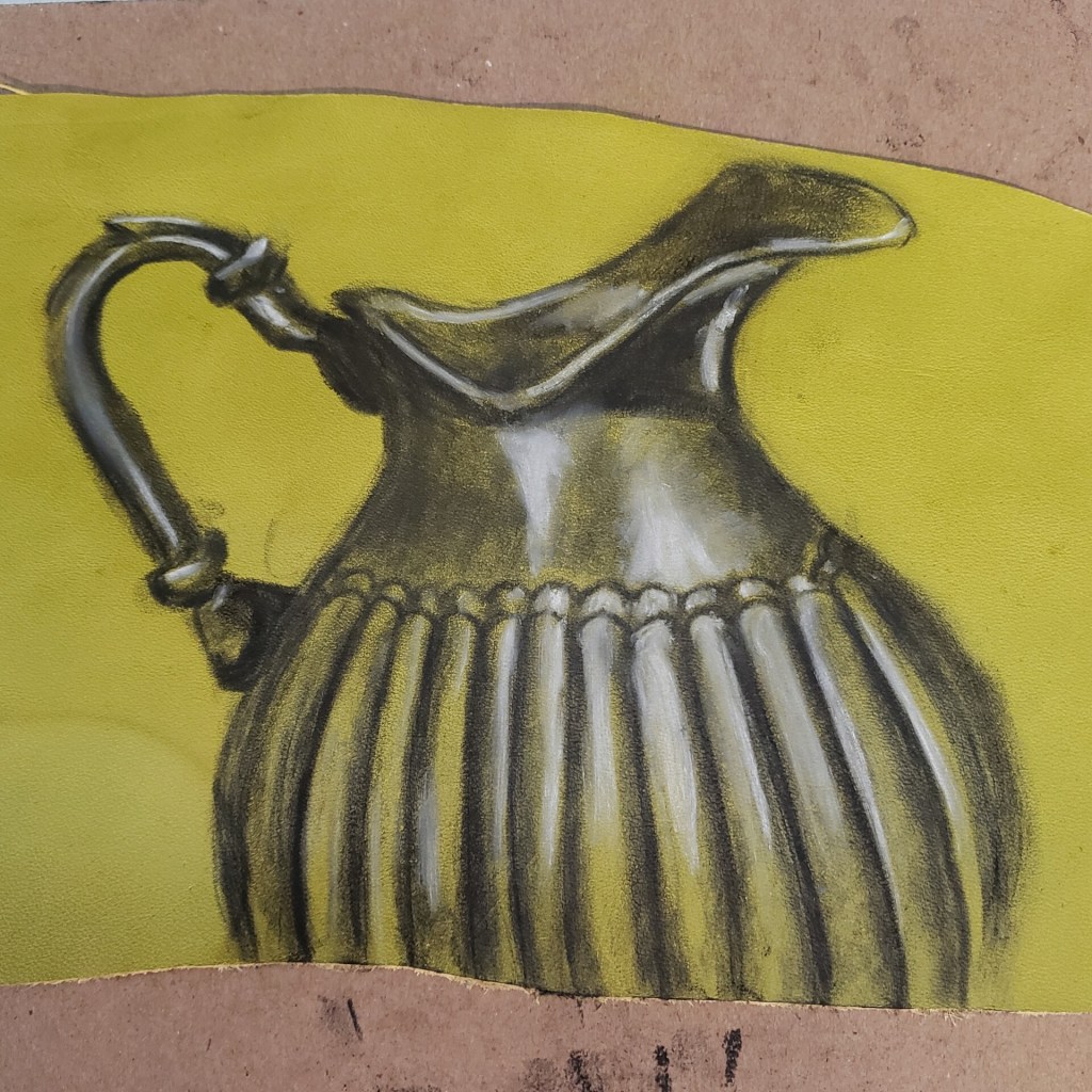 Water Pitcher on&nbsp;Leather